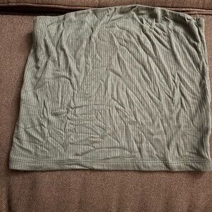 American Eagle Outfitters Ribbed Olive Tube Top - Light Green